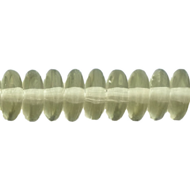 Czech Glass Beads Rondelle Disc BLACK DIAMOND 6mm