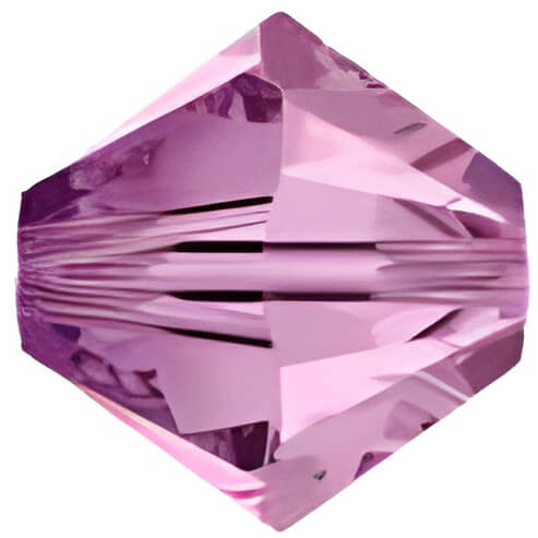 Swarovski Crystal Bicone Bead 4mm LIGHT AMETHYST 5328