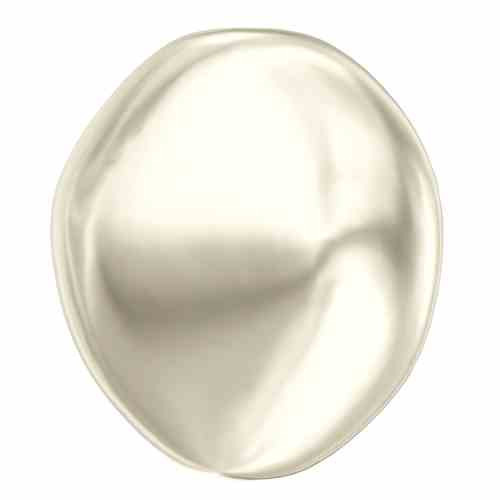 Swarovski Crystal Pearl 14mm Baroque Coin CREAM 5842 1