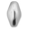 Swarovski Crystal Pearl 14mm Baroque Coin LIGHT GREY