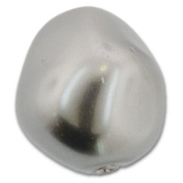 ELITE Eureka Crystal Pearl 12mm Baroque Round DARK GREY 5841 2