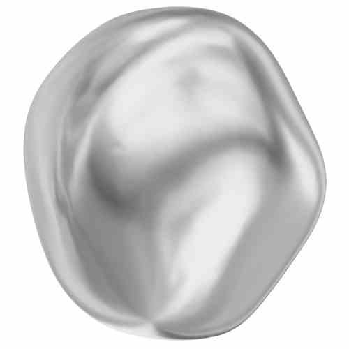Swarovski Crystal Pearl 8mm Baroque Round LIGHT GREY 5841 1