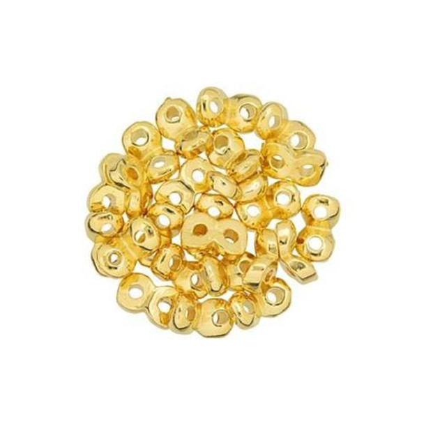 CYMBAL SIDE BEAD for SUPERDUO Beads Kaparia  24K Gold Plated
