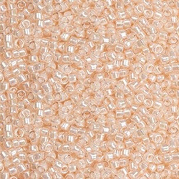 Toho TREASURE Seed Beads 11/0 WHITE LINED LUSTER LT ROSALINE