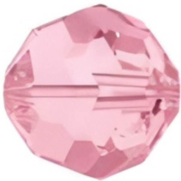 ELITE Eureka Crystal Faceted Round Bead 3mm LIGHT ROSE 5000