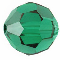 Swarovski Crystal Faceted Round Bead 3mm EMERALD 5000