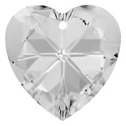 Swarovski Crystal Heart Pendant 14mm CRYSTAL 6228