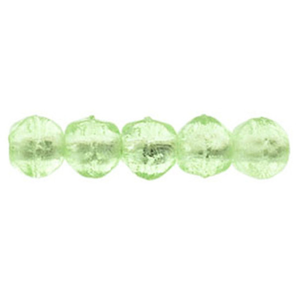 Czech Glass English Cut PERIDOT 3mm