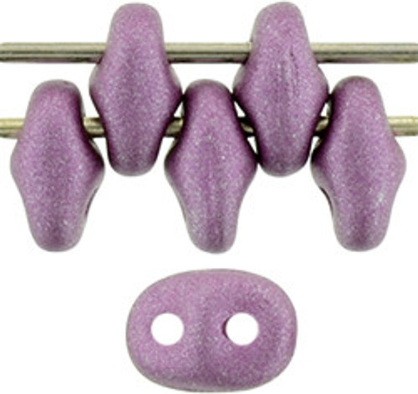 2-Hole SUPERDUO SATIN METALLIC MAGENTA