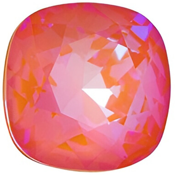 ELITE Eureka Crystal Cushion Fancy Stone 10mm ORANGE GLOW DELITE LacquerPRO 4470