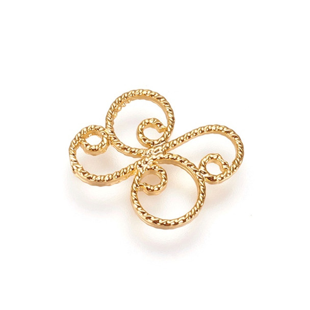 Link FLOWER CONNECTOR 13mm Gold