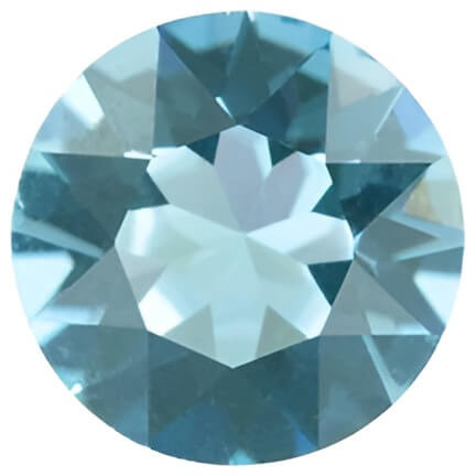 Swarovski Crystal Chaton Stone 6.1mm AQUA IGNITE 1088