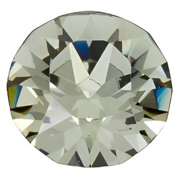 ELITE Eureka Crystal Chaton Stone 6.1mm BLACK DIAMOND 1088