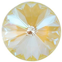 Swarovski Crystal Rivoli Stone 12mm CRYSTAL LIGHT GREY DELITE LacquerPRO 1122