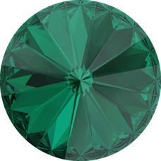 Swarovski Crystal Rivoli Stone 12mm EMERALD 1122
