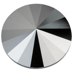Swarovski Crystal Rivoli Stone 12mm JET HEMATITE 1122