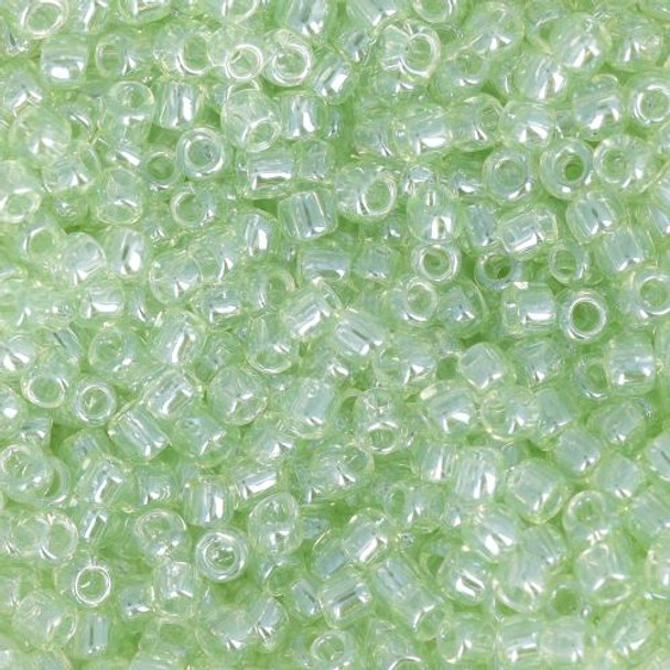 Copy of Toho ROUND 11/0 Seed Beads RE-Glass LUSTER GREEN (2.5" tube)