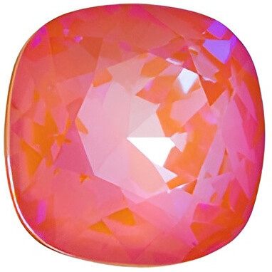Swarovski Crystal Cushion Fancy Stone 12mm ORANGE GLOW DELITE LacquerPRO 4470