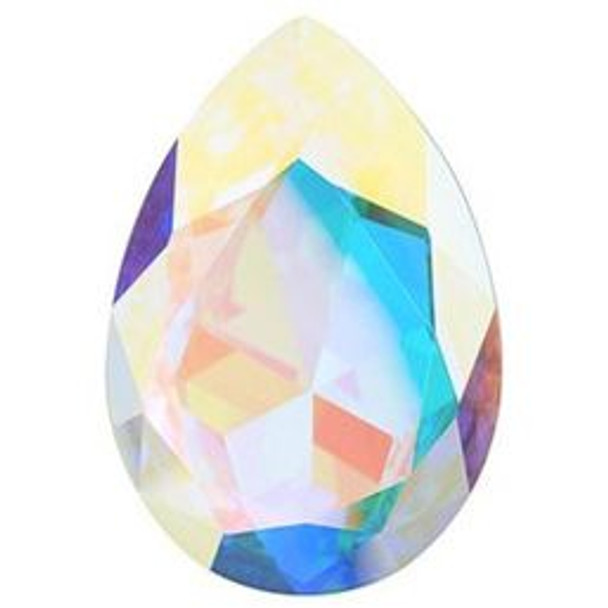 ELITE Eureka Crystal Pear Fancy Stone 30mm CRYSTAL AB 4327