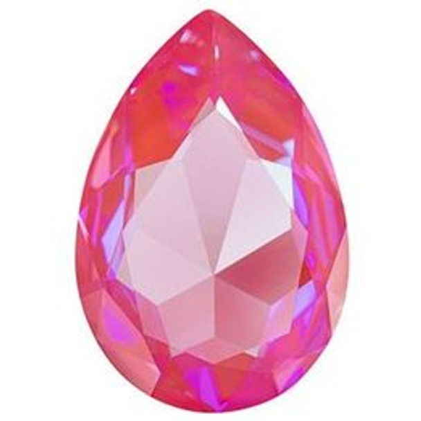 ELITE Eureka Crystal Pear Fancy Stone 30mm LOTUS PINK DELITE LacquerPRO 4327