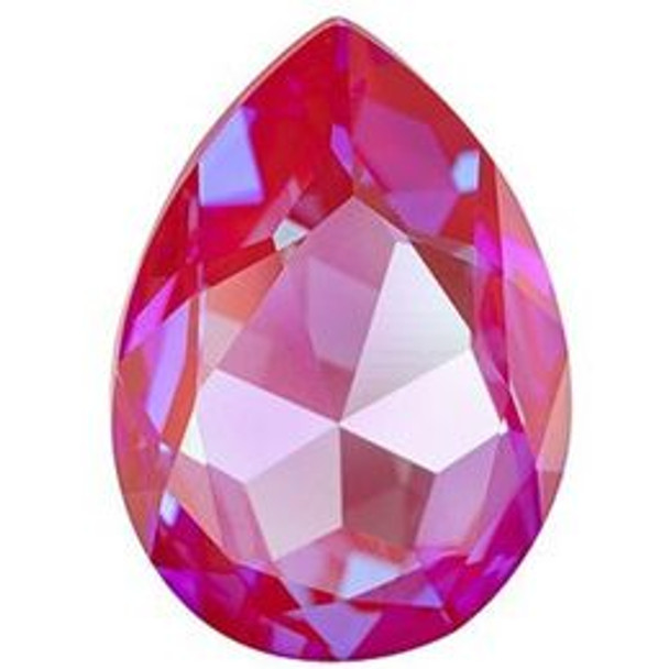 ELITE Eureka Crystal Pear Fancy Stone 30mm ROYAL RED DELITE LacquerPRO 4327