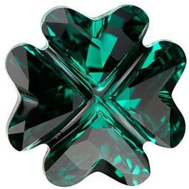 Swarovski Crystal Clover Fancy Stone 23mm EMERALD 4785