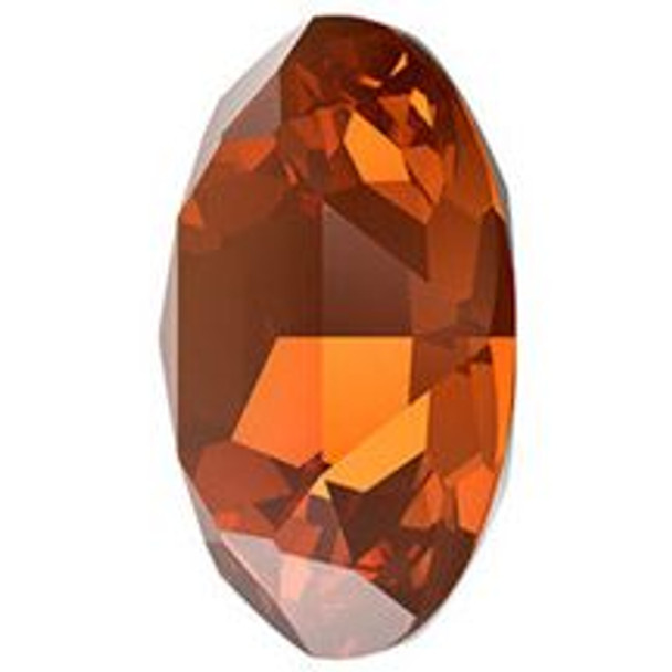 ELITE Eureka Crystal Oval Fancy Stone 14mm SMOKED AMBER 4120