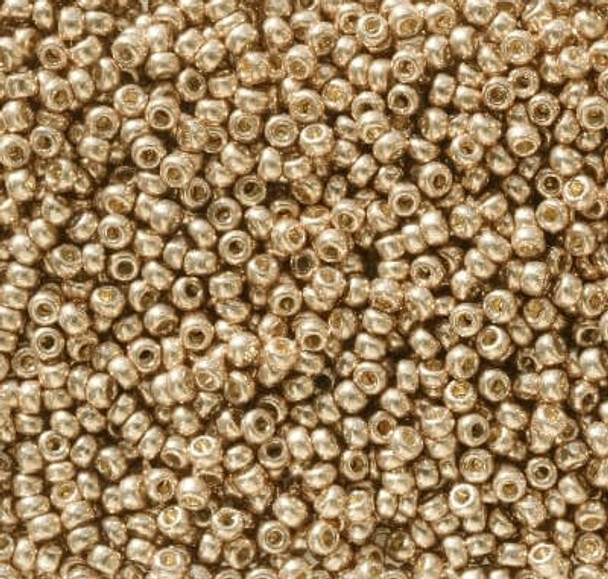 Miyuki ROUND 11/0 Seed Beads DURACOAT GALVANIZED LT CHAMPAGNE (10 grams tube)
