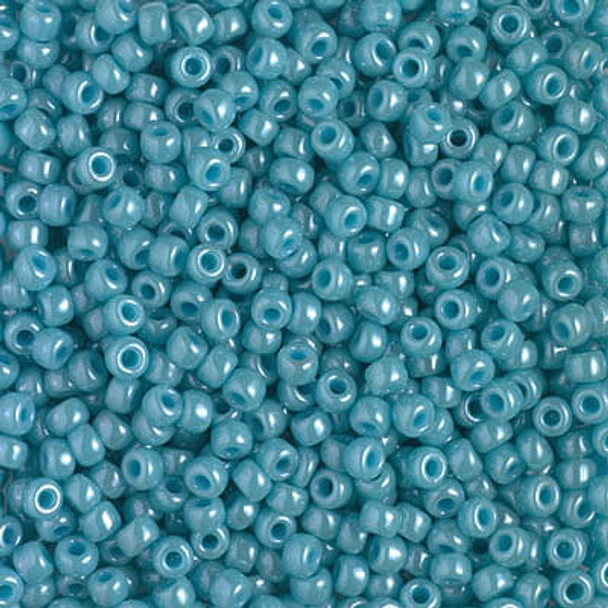SIZE-8 #2470 OPAQUE TURQUOISE GREEN LUSTER Miyuki Round Seed Beads