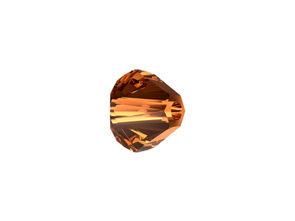 ELITE Eureka Crystal Bicone Beads 5mm SMOKED AMBER