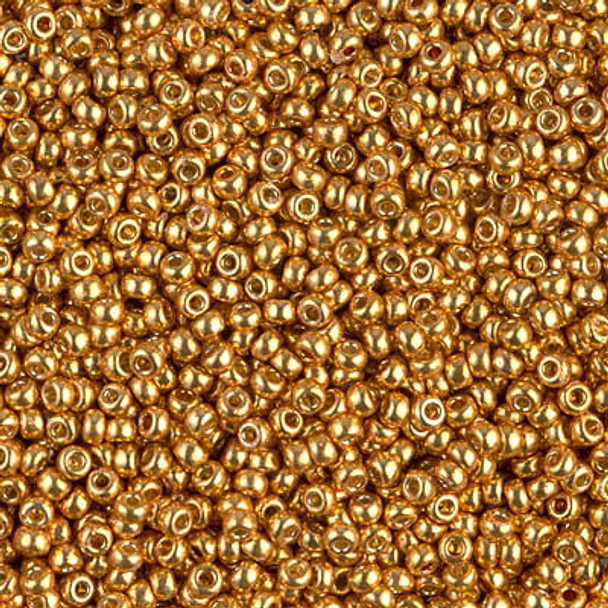Miyuki ROUND 11/0 Seed Beads DURACOAT GALVANIZED YELLOW GOLD
