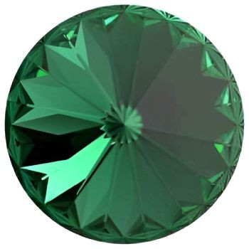 Swarovski Crystal Rivoli Stone 12mm MAJESTIC GREEN 1122