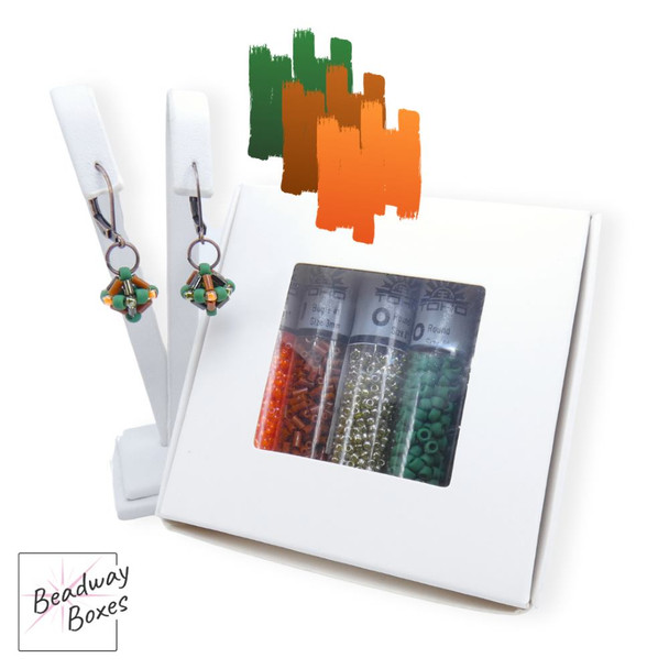 Tiny Diamond Dangle Earrings LIMITED FALL COLORWAY Seed Beads Set