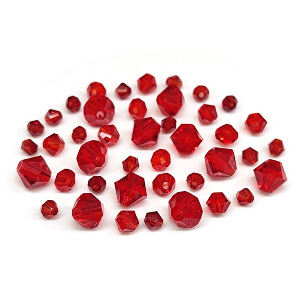 Krakovski Crystal Bicone Beads 3-6mm SIAM