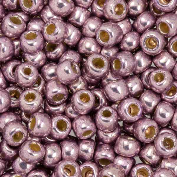 Toho ROUND 6/0 Seed Beads PERMAFINISH GALVANIZED LILAC