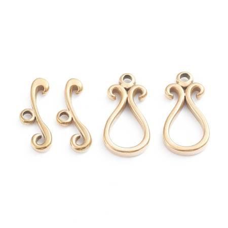 Gold Plated Stainless Steel TOGGLE CLASP Teardrop 18.5mm