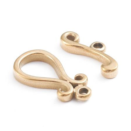 TOGGLE CLASP-Teardrop 18.5mm- Gold Plated Stainless Steel