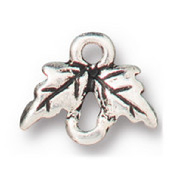 TierraCast LINK-Leaf-Antiqued Silver Plated