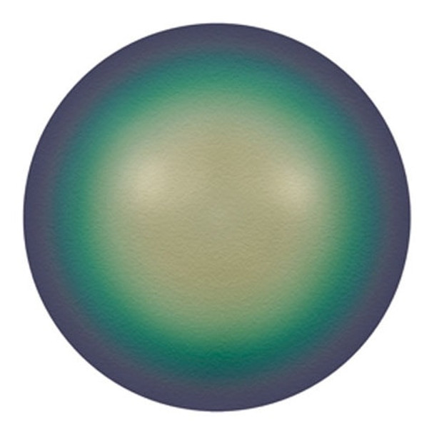 ELITE Eureka Crystal Pearls 6mm Round SCARABAEUS GREEN