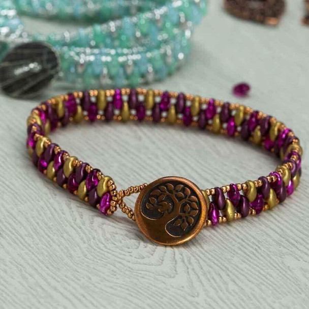 How to make an Easy and Fast Superduo Bracelet