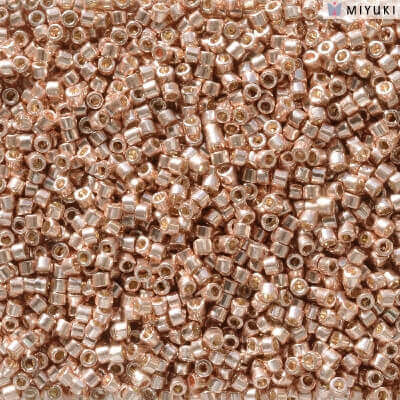 Miyuki DELICA 11/0 Seed Beads DURACOAT GALVANIZED BRIGHT COPPER (7.6 grams tube)