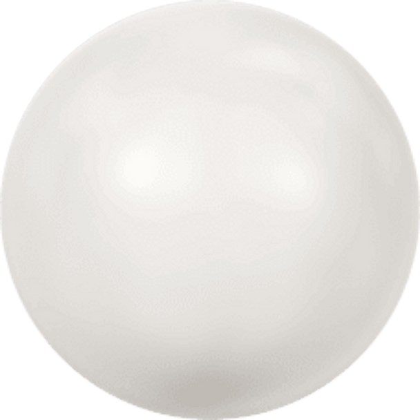 ELITE Eureka Crystal Pearls 4mm Round WHITE 5810
