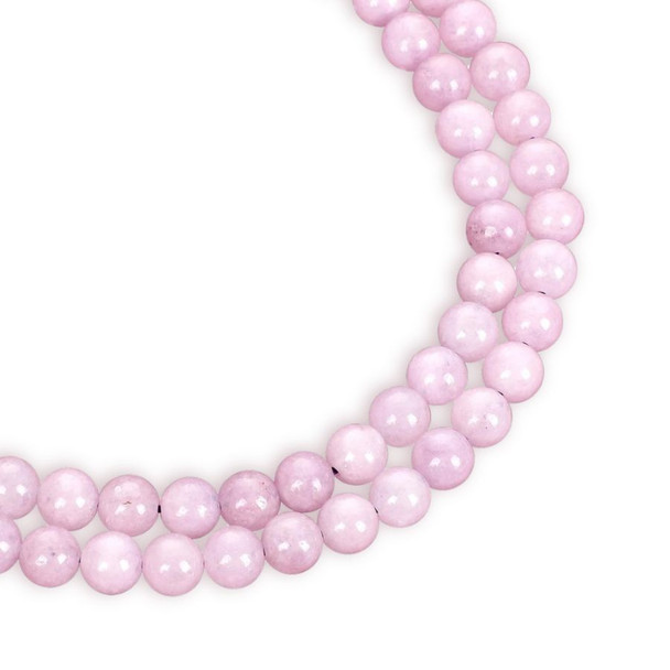 KUNZITE High Grade 6mm Round Polished Gemstone Beads (Strand of 60)