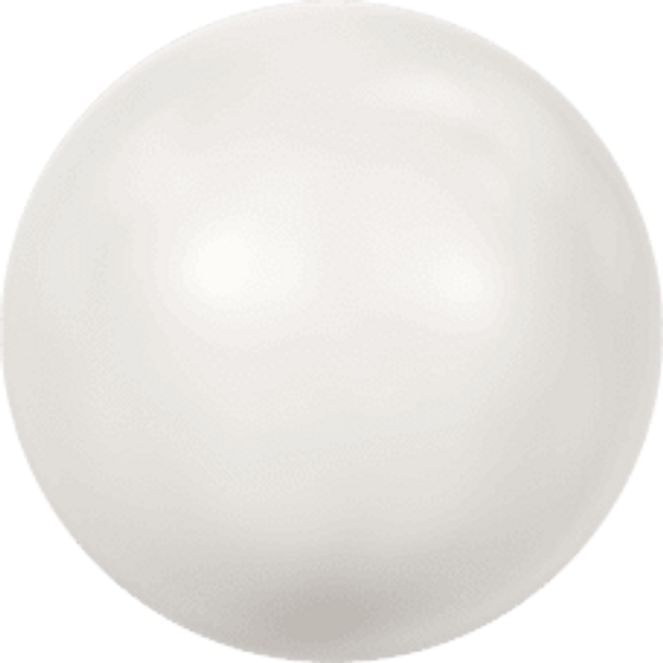 ELITE Eureka Crystal Pearls 6mm Round WHITE 5810