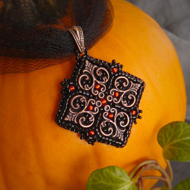 Goth Girl Glam Filigree Pendant Beading Tutorial