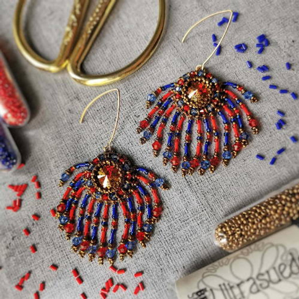 Firework Earrings Tutorial - Free Beading Tutorial