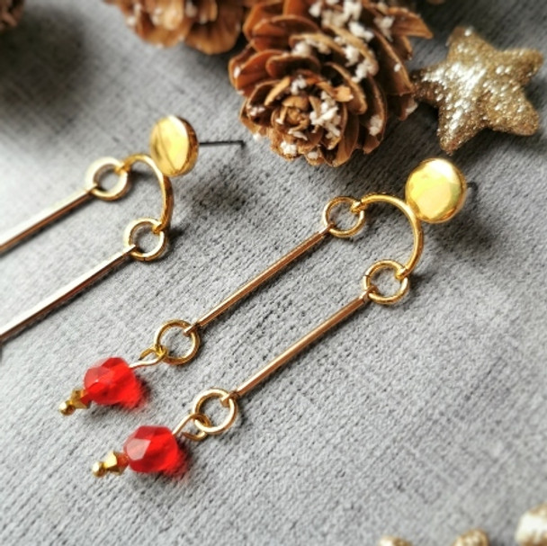 "Jingle Bells" Last Minute Holiday Earrings - Free Beading Tutorial