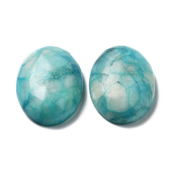 Natural Calcite DK. TURQUOISE Gemstone Oval Cabochon 30x22mm
