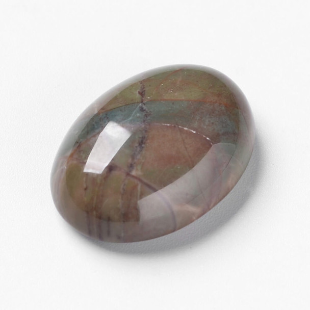 FLOWER AGATE Oval Cabochon 25x18x8mm Natural