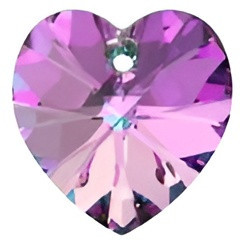 Swarovski Crystal Heart Pendant 10mm CRYSTAL VITRAIL LIGHT 6228